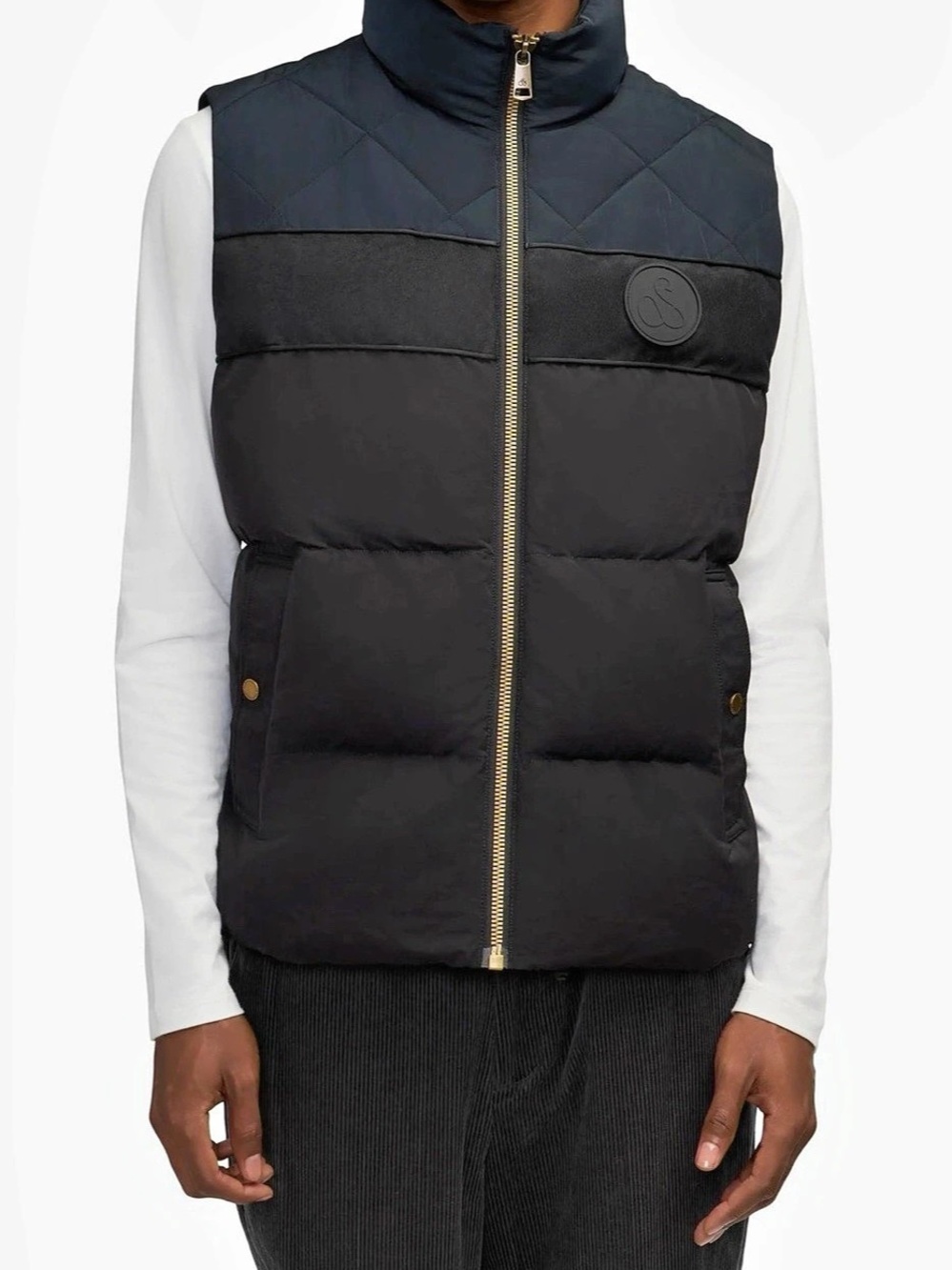Scotch & Soda - Men's Black Quilted Puffer Vest Brand New - Sz M